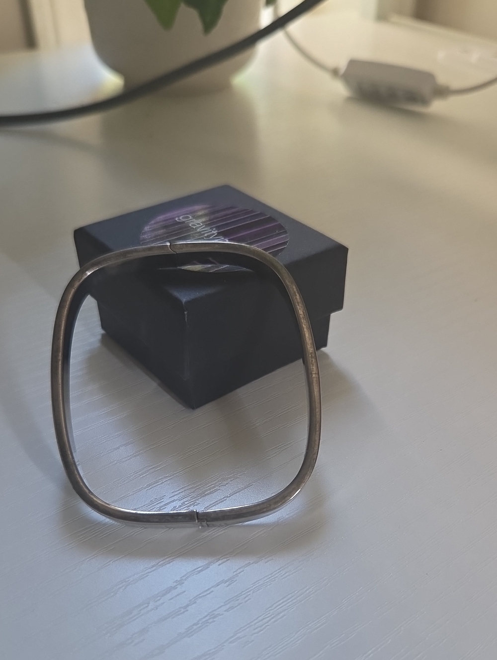 Sterling Silver Square Bangle Bracelet